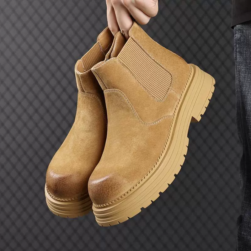 Ботинки Chelsea (Martens) мужские, дышащие, платформа, для досуга, размеры 38–44