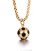 Football sports necklace, accessory, men's fashionable pendant hip-hop style, light luxury style, European style