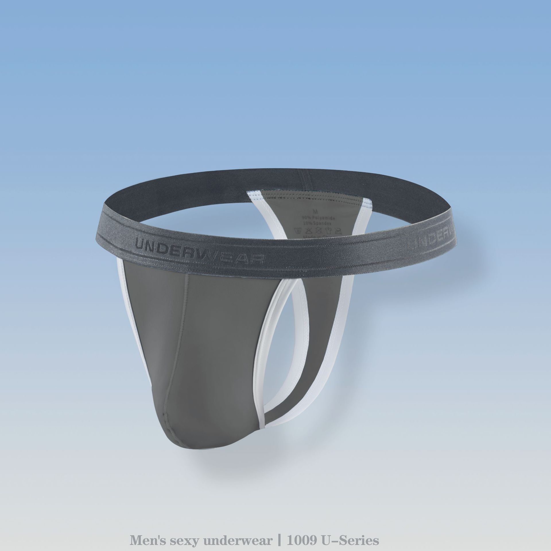 Cross-Border Nylon Men's Sexy Underwear, European and American Foreign Trade Men's Thong, Sexy Briefs, Sexy Ice Silk