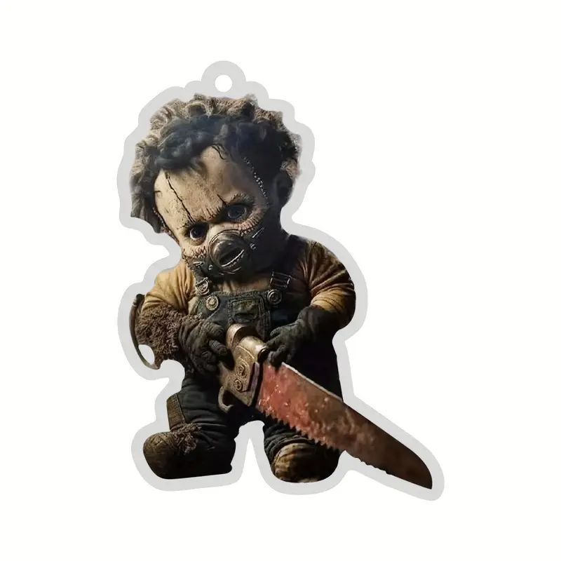 Los niños de Halloween de los personajes de terror acrílico material plano colgante de automóviles