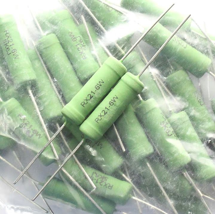 RX21绕线电阻6W  5.1K/5.6K/6.8K/7.5K/8.2K/10K/12K/15K