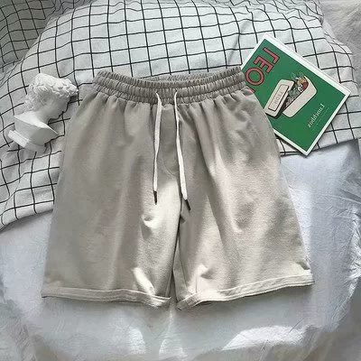 Мужские однотонные летние шорты, пляжные спортивные брюки для отдыха, корейский стиль, большие размеры, оптовая продажа