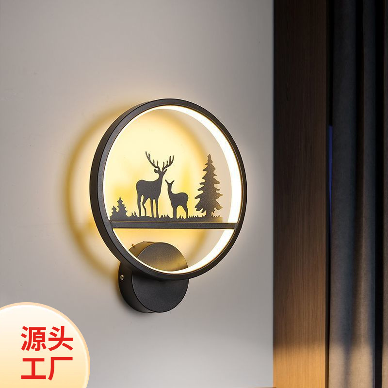 壁灯ins装饰品房间男孩子床头壁灯新款客厅走廊墙面灯夜晚小夜灯