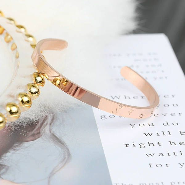 6mm, pink gold