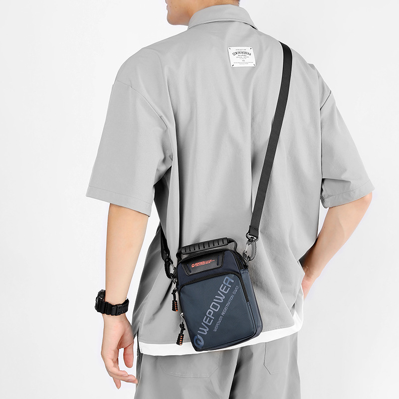 WEPOWER nuevo bolso de hombro de tendencia transfronteriza para hombres de gran capacidad bolso de hombro para vestir bolso de cintura