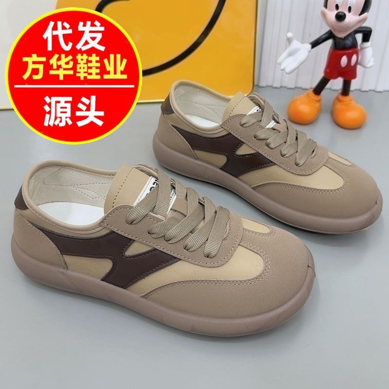 Zapatos de entrenamiento para mujeres primavera de 2026 nuevo retro versátil zapatos deportivos de color, moda casual con suela blanda zapatos de skate cómodos