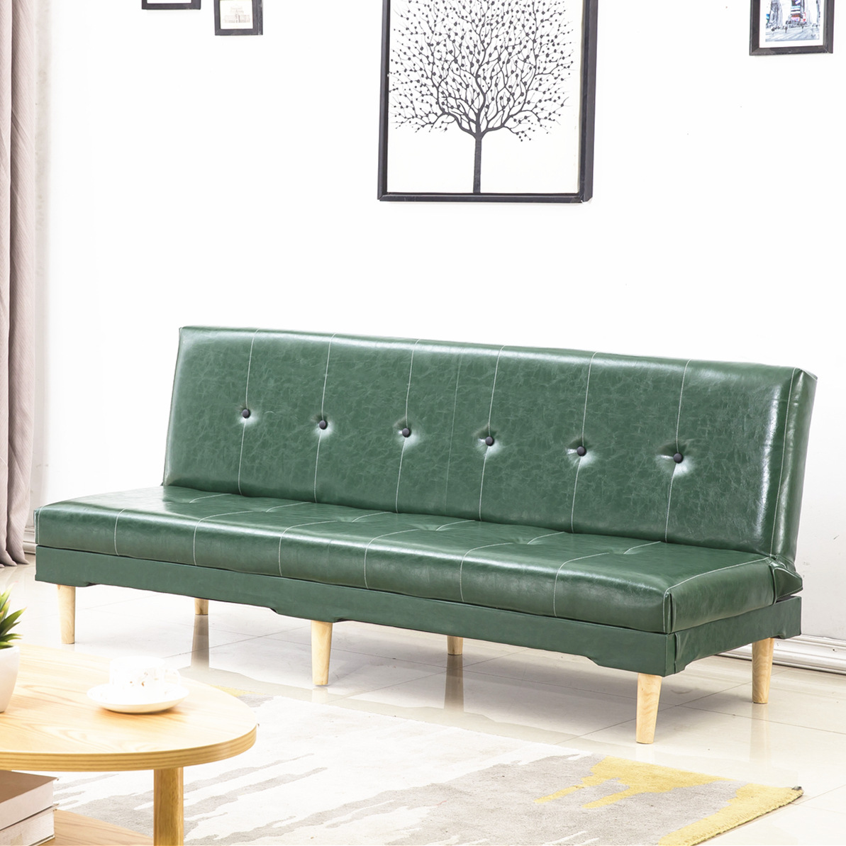 Fábrica directa sofá pequeño tipo simple cama plegable alquiler de alquiler económico esquina sala de estar dormitorio tienda al mediodía