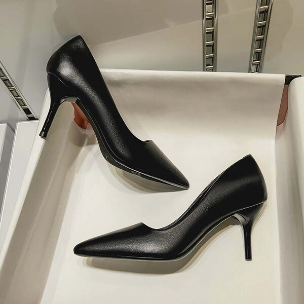 Black high heels