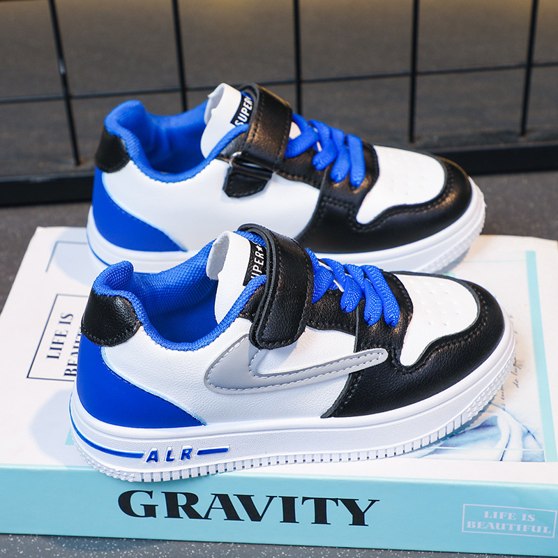 Zapatos infantiles, zapatos deportivos para niños y niñas, primavera y verano, nuevos zapatos de suela suave transpirables, zapatos casuales blancos para estudiantes de primaria