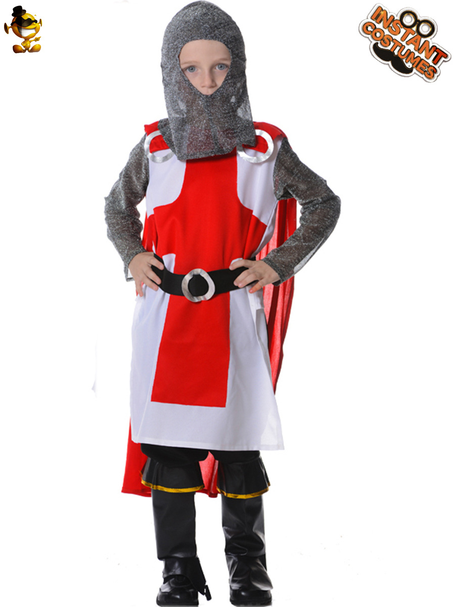 Halloween niño niños europeo cruzado soldado etapa trajes partido ropa Cosplay traje