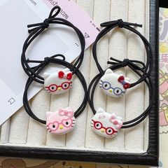 可爱眼睛甜美小猫发绳男友皮筋甜美少女闺蜜手绳卡通百搭扎头发