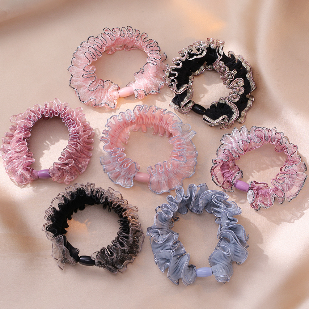 Women's Cute Lady Sweet Floral Cloth Hair Tie display picture 3