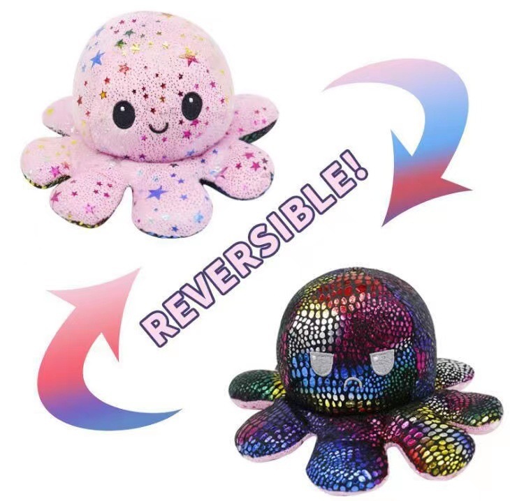 両面反転八爪魚ぬいぐるみタコぬいぐるみタコ人形メーカー卸売り|undefined