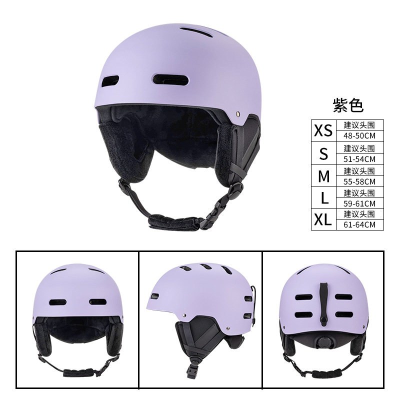 Nuevos niños adultos transfronterizos deportes al aire libre casco de esquí cubierta unisex con gafas con casco de esquí