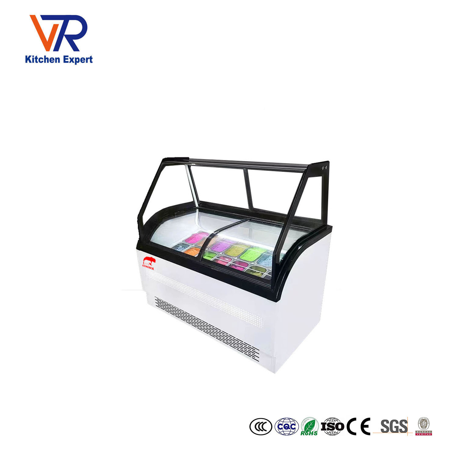商用超市冰淇淋冰棒展示柜冷藏冷冻雪糕柜玻璃门立式冰淇淋展柜