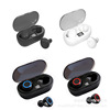 Small handheld portable touch headphones, digital display, bluetooth