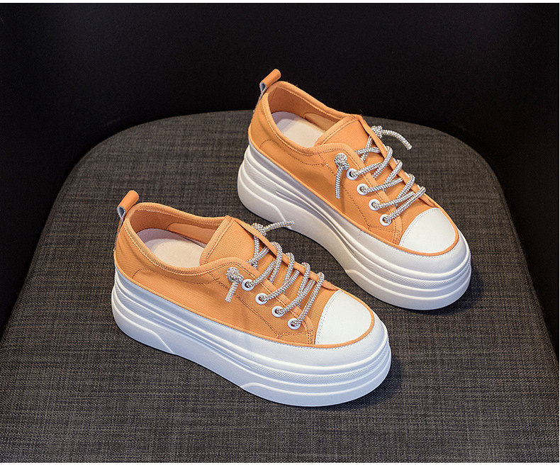 Giày sneaker nữ đế dày lưới thoáng khí tăng chiều cao mùa hè 2026 — M2227 Cam, M2227 Đen, M2227 Trắng chi tiết 20