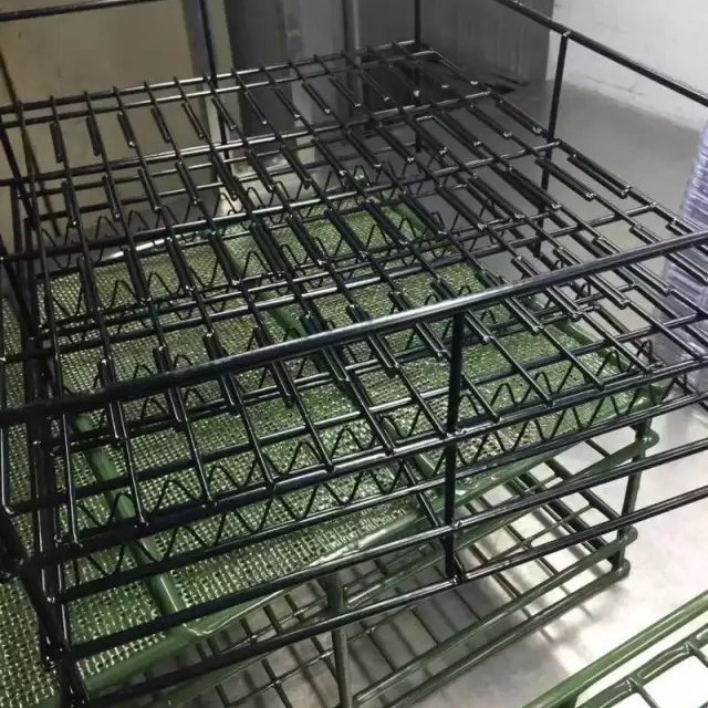 新永大量批发供应周转篮  五金精密冲压件篮子包胶清洗篮/网格篮