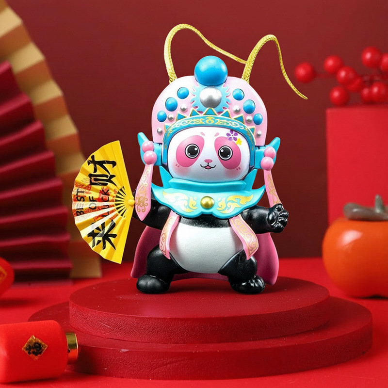 Ópera de Sichuan cara cambiante muñeca creativa Ópera de Pekín maquillaje facial muñeca TikTok puesto de juguete Chengdu regalo de viaje pequeña muñeca