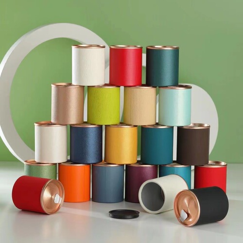 Universal easy-tear paper cans for tea black tea green tea small paper cans small bubble cans exquisite gift box packaging custom environmentally friendly paper boxes