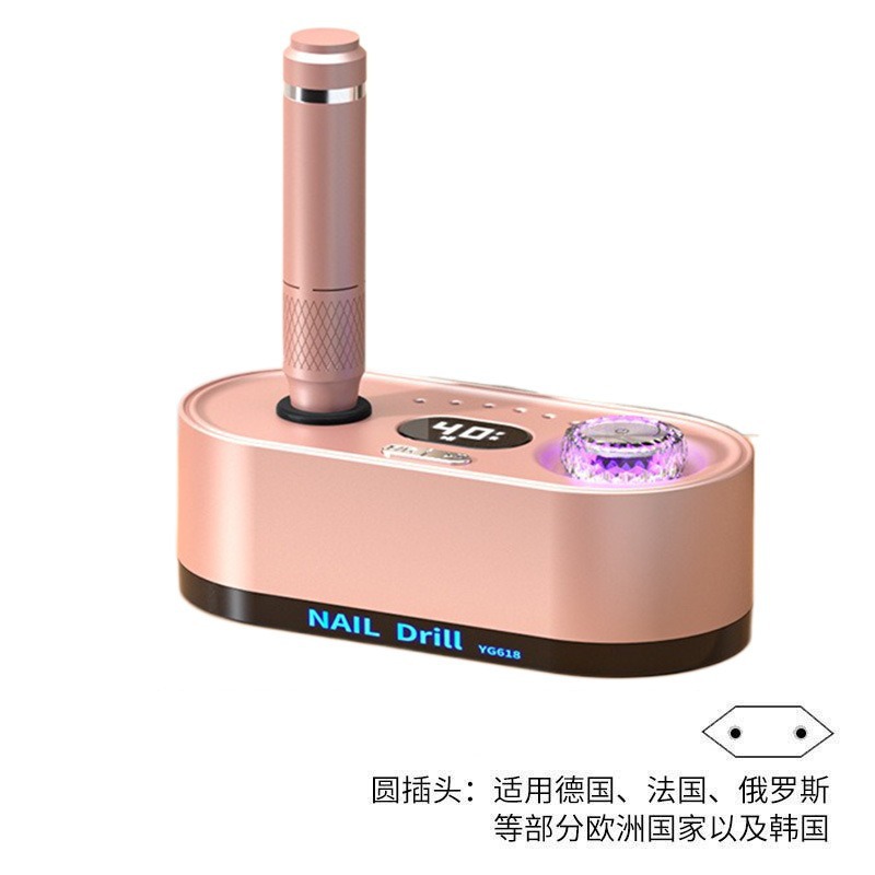 Lijadora profesional de eliminación de uñas lijadora de uñas strong-210 lijadora eléctrica de corbata de uñas de velocidad ajustable