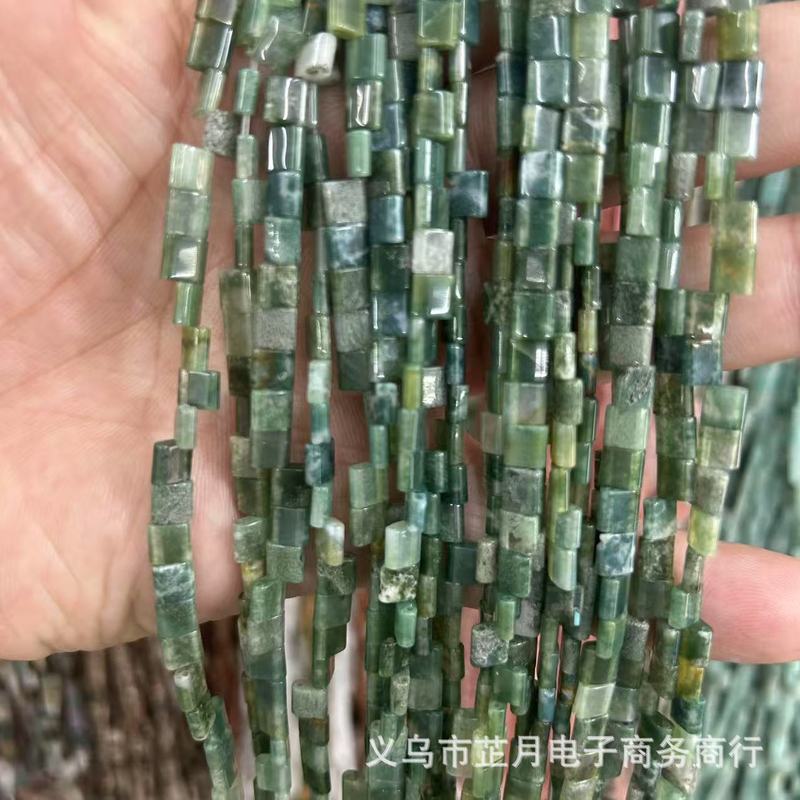 5*5mm双孔提拉米珠天然水晶玛瑙石头散珠串珠diy饰品手工材料批发|undefined