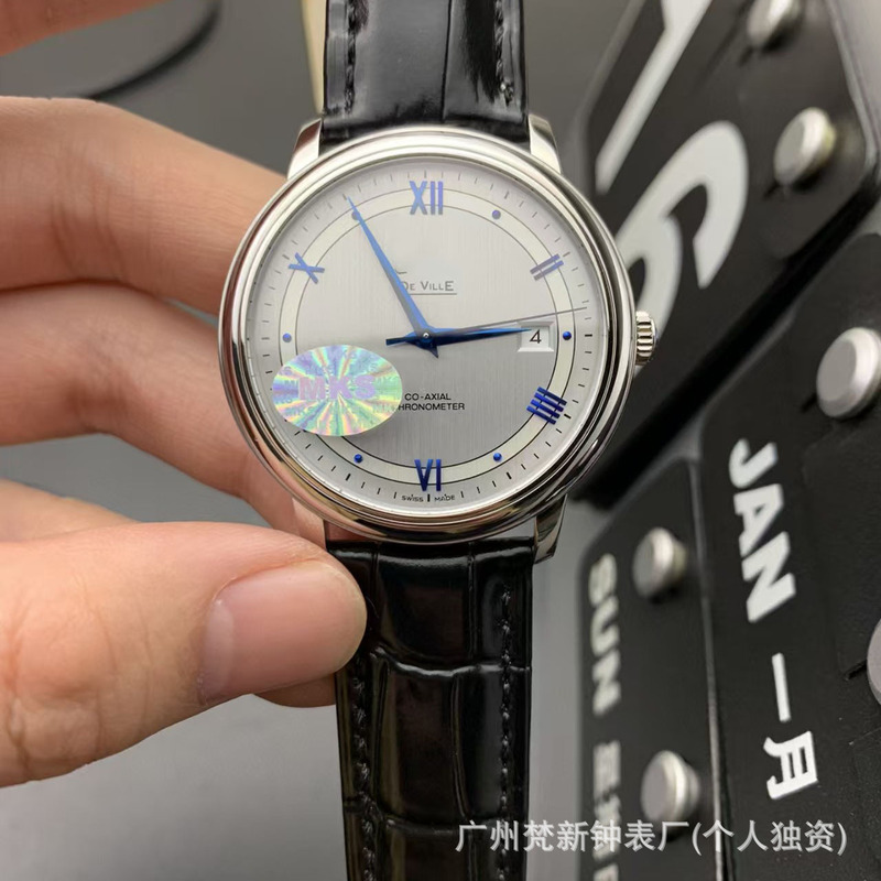 Oujia De Ville シリーズ機械式時計全自動ビジネスベルト VS ファクトリー海馬 600 メンズ機械式時計ドロップシッピング|undefined