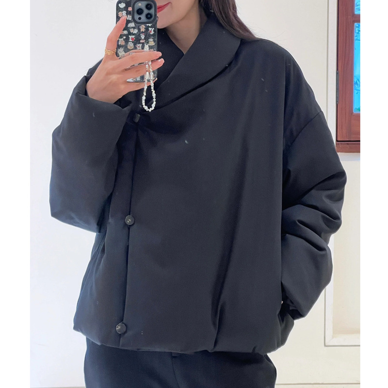In Stock Simple Loose Winter New Casual Loose Short Black down Jacket Women's Jacket Winter H1680 In Stock Simple Loose Winter New Casual Loose Short Black down Jacket Women's Jacket Winter H1680