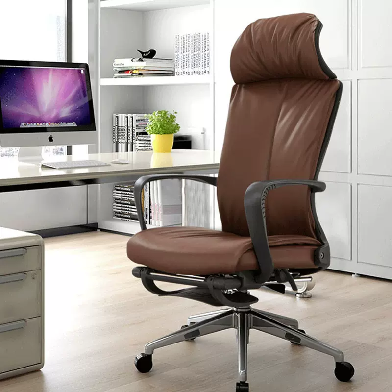 可躺午休办公椅人体工学椅老板椅升降转椅久坐舒适家用电竞电脑椅