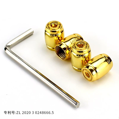 2022 new car valve core cap universal anti-theft tire anti-deflation decoration modified car valve cap (Other Automotive Exterior Supplies) - gold-set-of-4