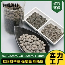 陶粒滤料现货供应生物滤池高效挂膜孔隙率高吸附强工业污水净化