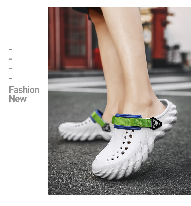 Breathable Garden Slippers For Men Lightweight Beach Sandals_voghion.com