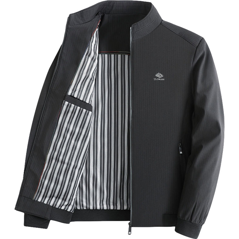 Vêtements d'extérieur pour hommes 2024 automne et hiver nouvelle veste de papa à col de baseball décontractée pour hommes d'âge moyen_voghion.com