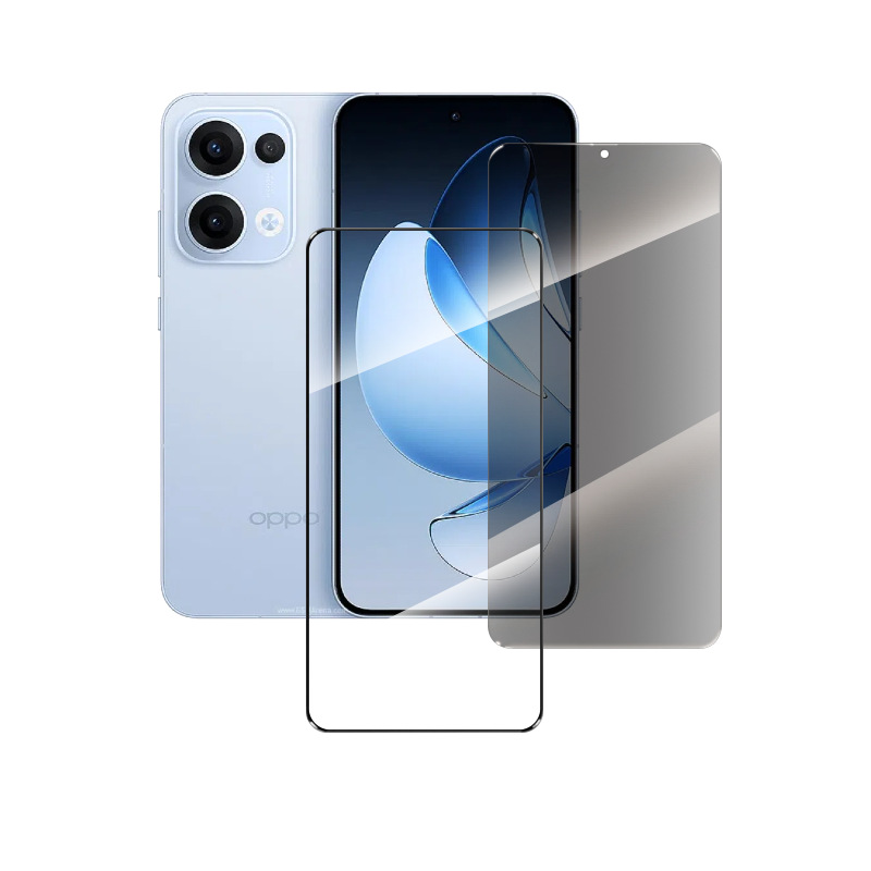 Aplicable para Oppo Reno13 / F película de refuerzo a prueba de explosiones de alta definición esmerilado anti-pepeep 2.5D película de teléfono celular recubierto anti-caída AF