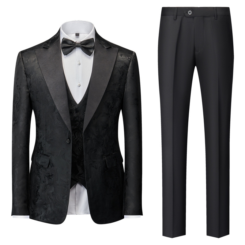 Men's Clothing men's new suits men's wedding groom suit three piece suit_voghion.com