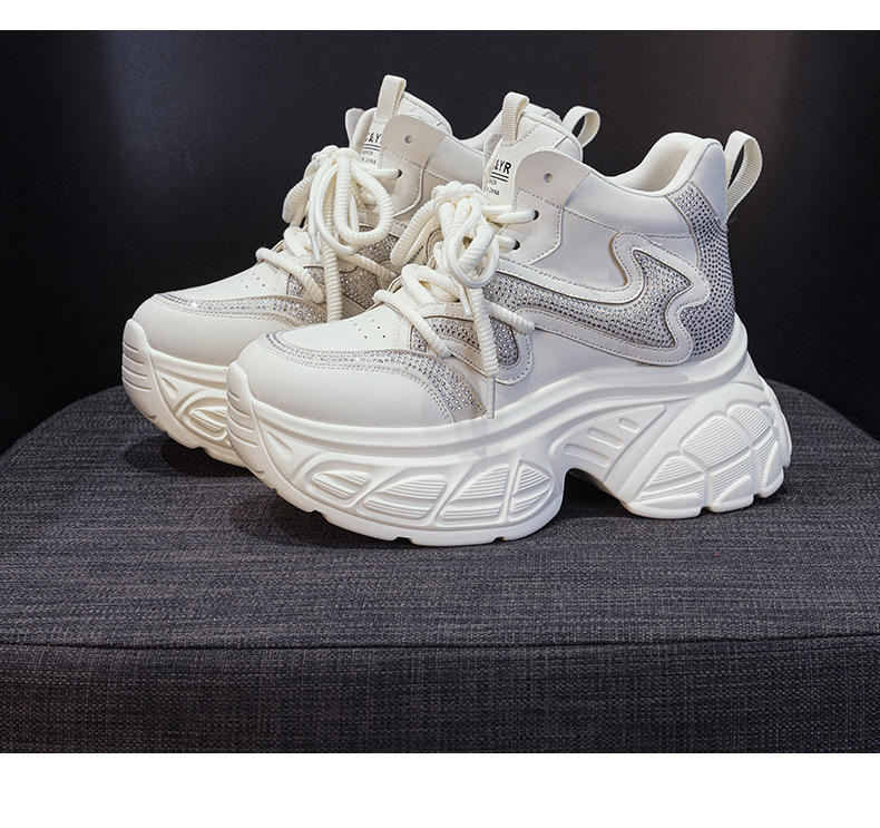 Giày sneaker nữ đế dày tăng chiều cao 9cm phong cách hot trend 2026 — Lớp lót đơn màu tím M2695, M2695- 1m màu cộng với nhung, Lớp lót đơn màu M 2695m, M2695-1 nâu cộng với nhung chi tiết 30