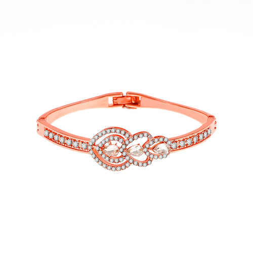 European and American ins diamond bracelet, fashionable temperament, hollow love geometric bracelet, watch accessories, simple flower bracelet