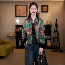 新中式时尚短款外套女士早秋新款设计感洋气休闲上衣立领长袖唐装