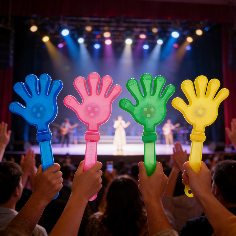 Sports Event Performance Props for Clapping, Glowing Clapping Props, Small Clapping Hands, 3 Led Light Clapping Device, Palm Clapping Device
