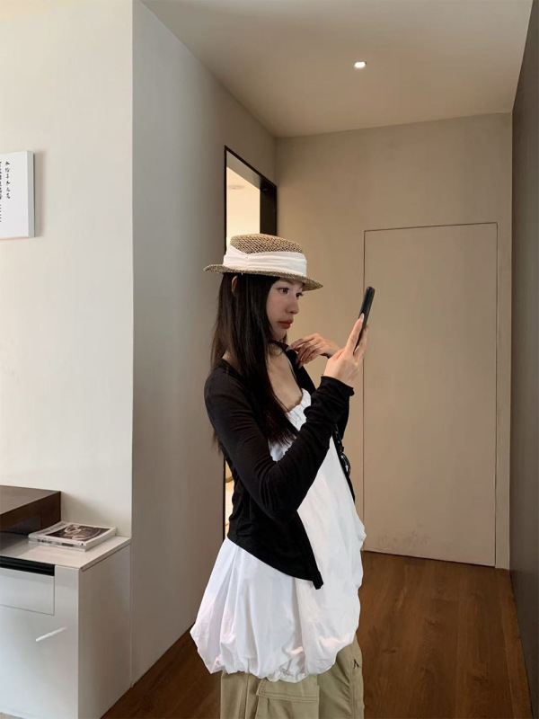 誉一新款2025秋季外搭短款外套开衫女洋气百搭长袖上衣女m3720|undefined