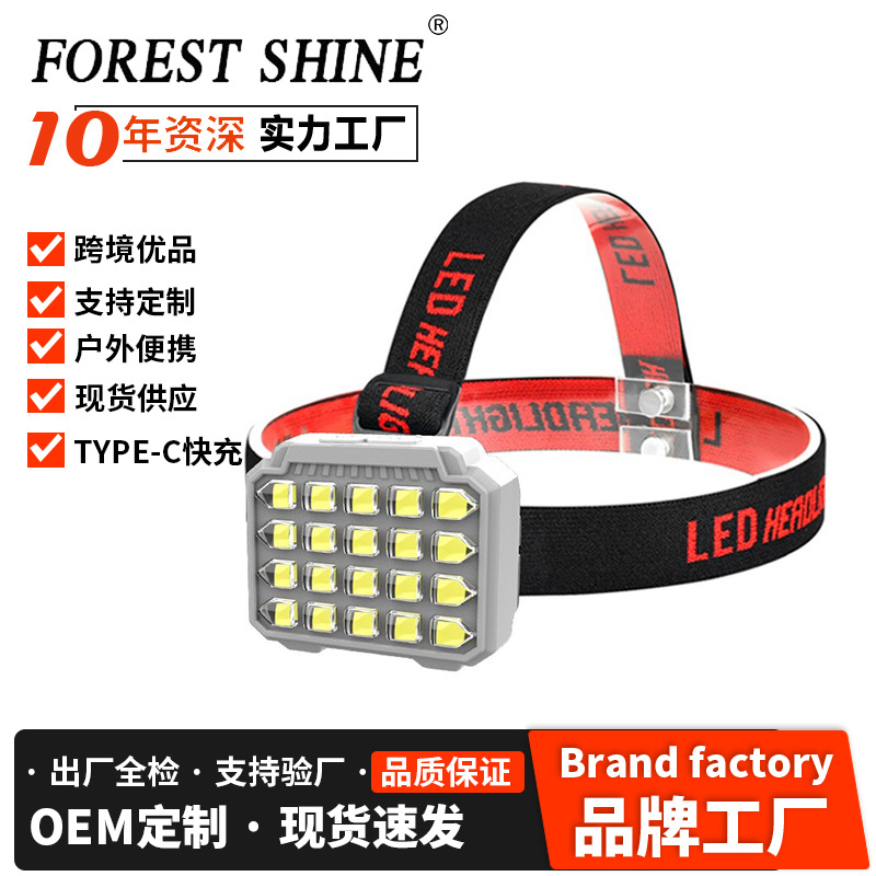 Nuevo al aire libre multi-funcional de la linterna LED resalte luz de trabajo del hogar portátil de larga resistencia noche corriendo luz de la pesca