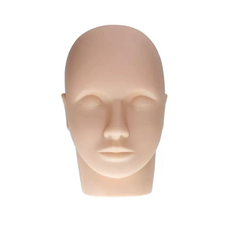 Práctica de injerto de pestañas, modelo de entrenamiento, belleza de pestañas, salón de belleza, modelo de cabeza de maniquí para principiantes, herramienta auxiliar de pestañas