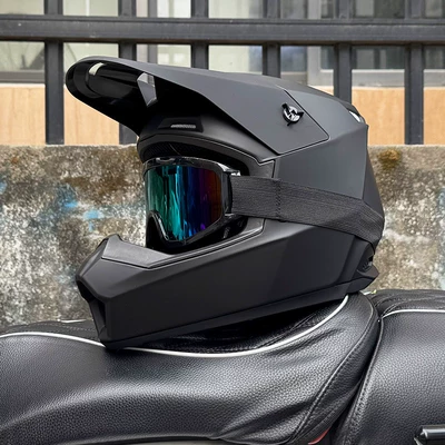 Motosiklet kaskı (dəbilqə), 3C Certified Off-Road Motorcycle Helmet - matt-black-666-color-mirror-s