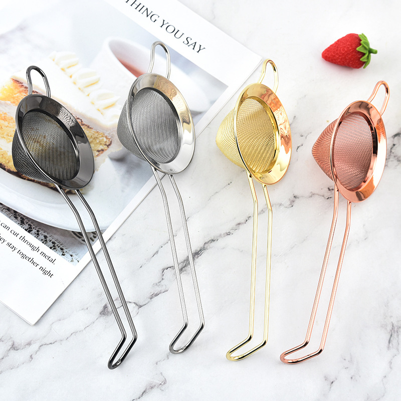304不锈钢过滤网筛豆浆水果汁漏网勺火锅漏勺厨房跨境外贸