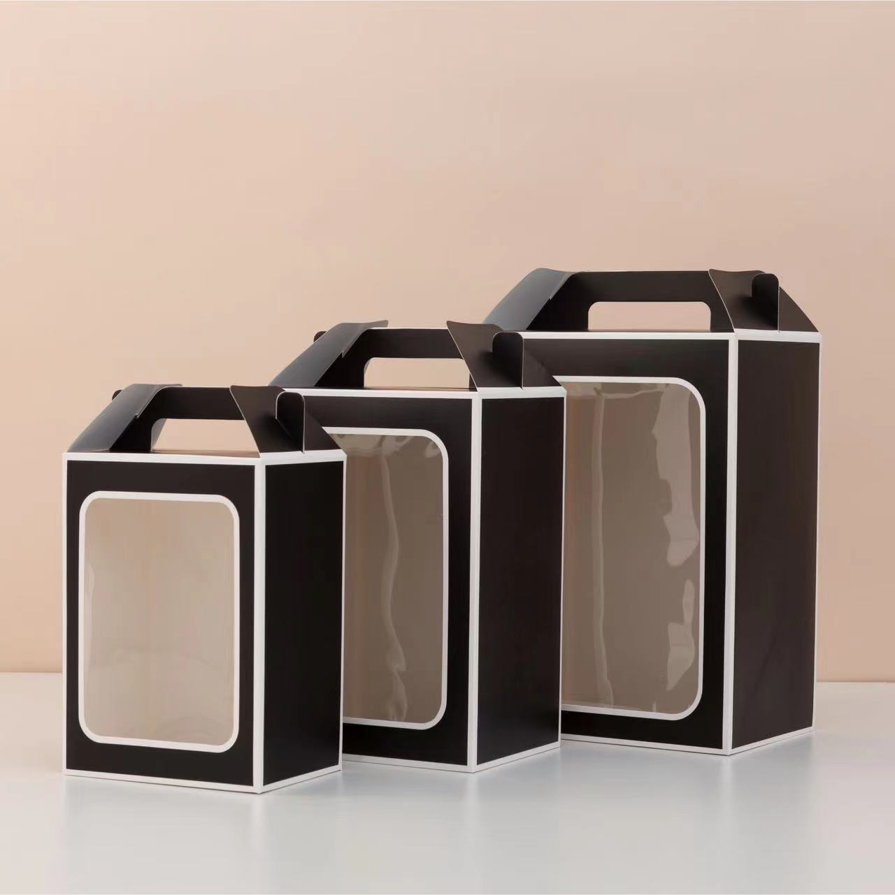 Bolso bolsa de regalo al por mayor caja de regalo Festival de boda ventana transparente bolsa de regalo de embalaje de moda