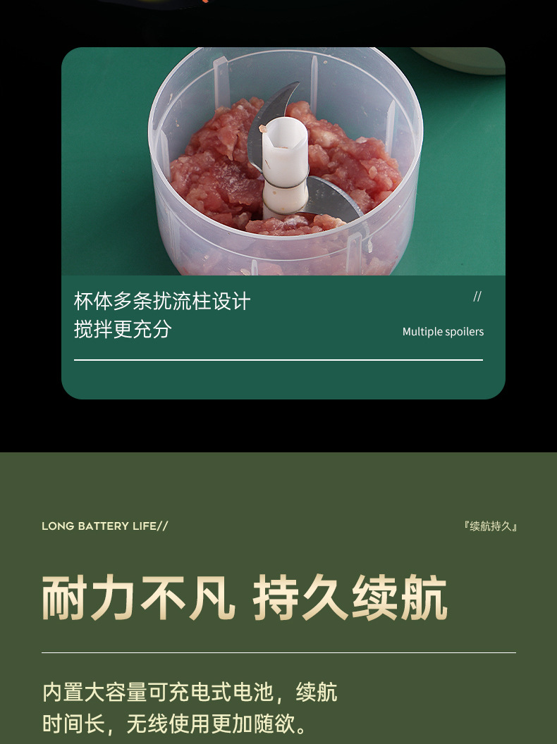 Electric garlic press, garlic mincer, food supplement cooking machine, cordless mini garlic press, garlic extractor cross-border wholesale manufacturer