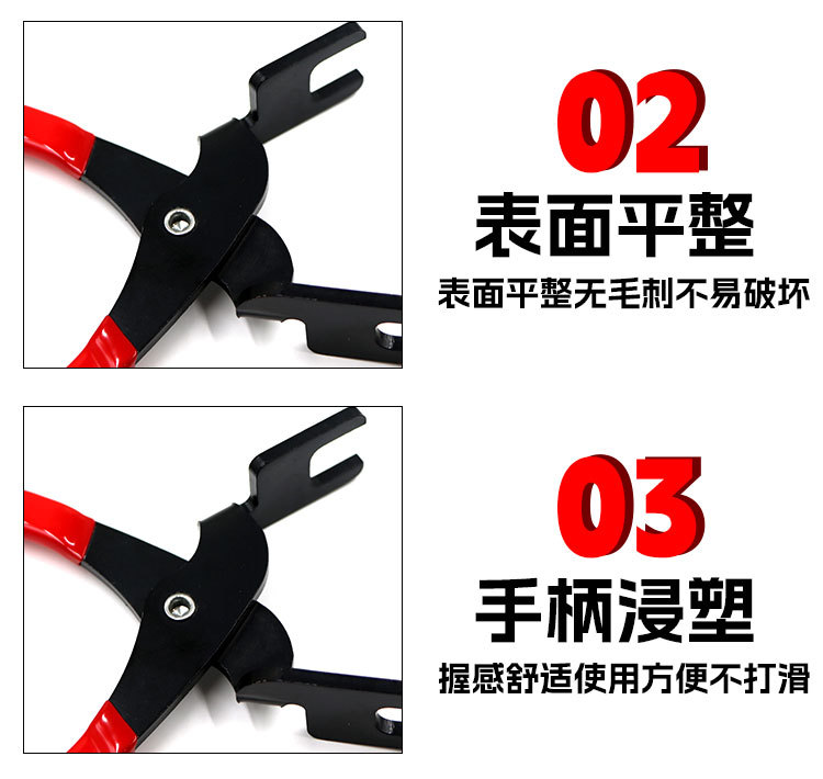 Car air conditioning and fuel line disassembly tool, clamp for disconnecting and disassembling air conditioning and fuel line connectors