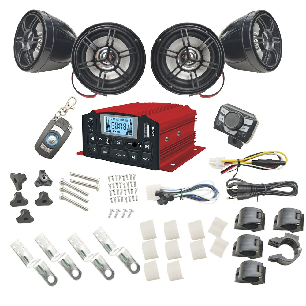 Противоугонная mp3 Противоугонная сигнализация 4 канала Мощный мотоцикл стереосистема