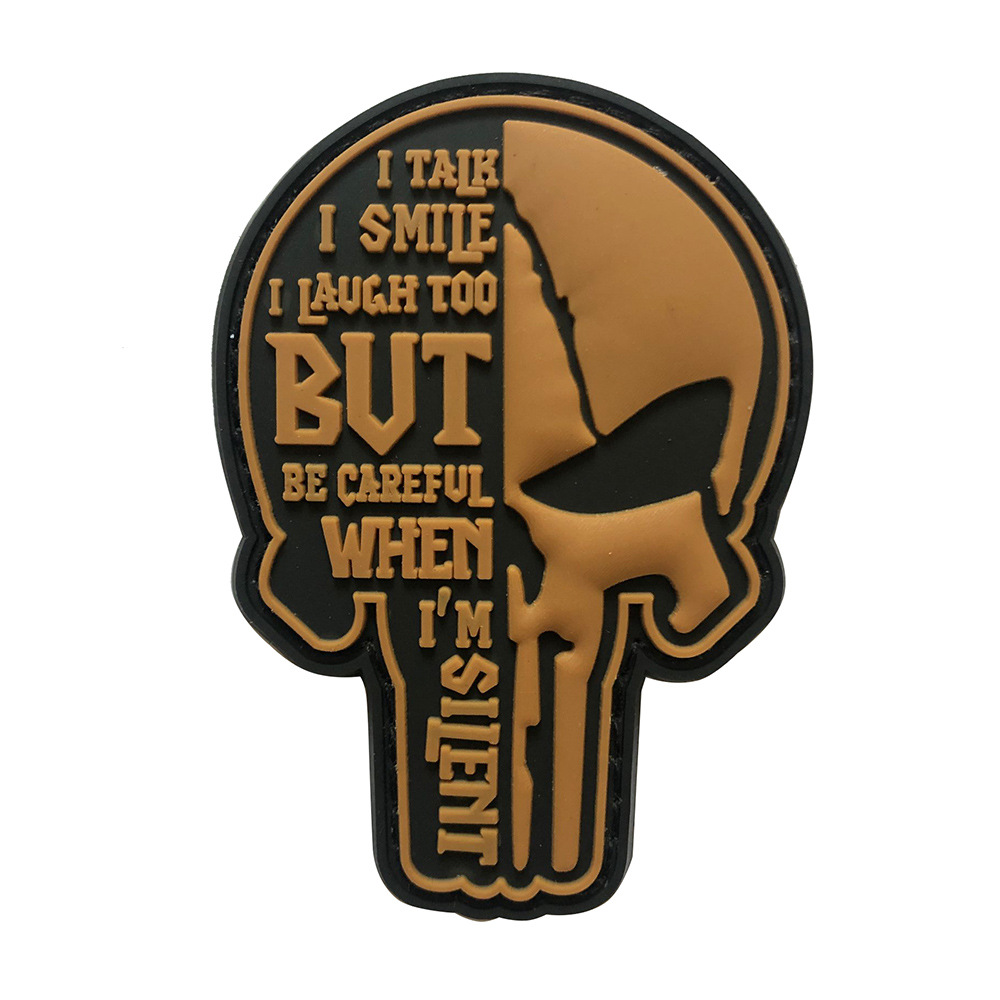하이케 야외 2023 새로운 나는 미소 재미있는 용어 벨크로 배지 전술 가방 스티커