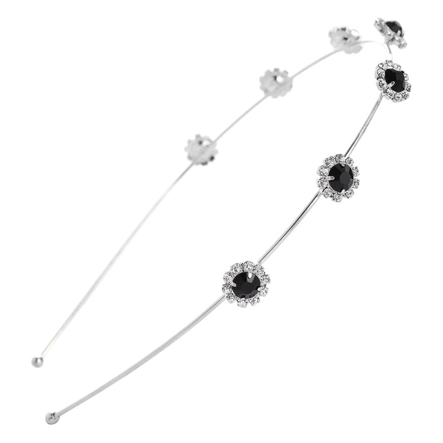 Nuevo estilo coreano exquisito girasol diadema delgada con incrustaciones de circón cristal diadema fabricante de una sola pieza entrega